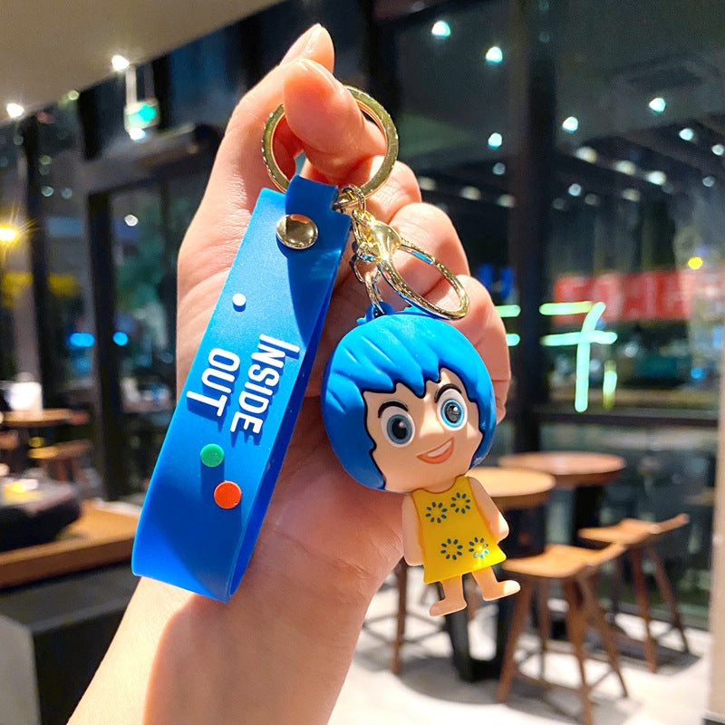 Wholesale Cartoon Doll PVC Soft Keychains Silicone Creative Keychain ACC-KC-XinShu009