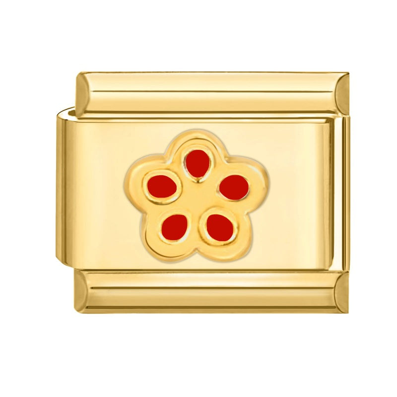 Wholesale Italian Charm Bracelet 9mm DIY Splicing Creative Pattern Stainless Steel Composable Bracelet