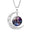 Wholesale Twelve Constellations Colorful Series Moon Necklace