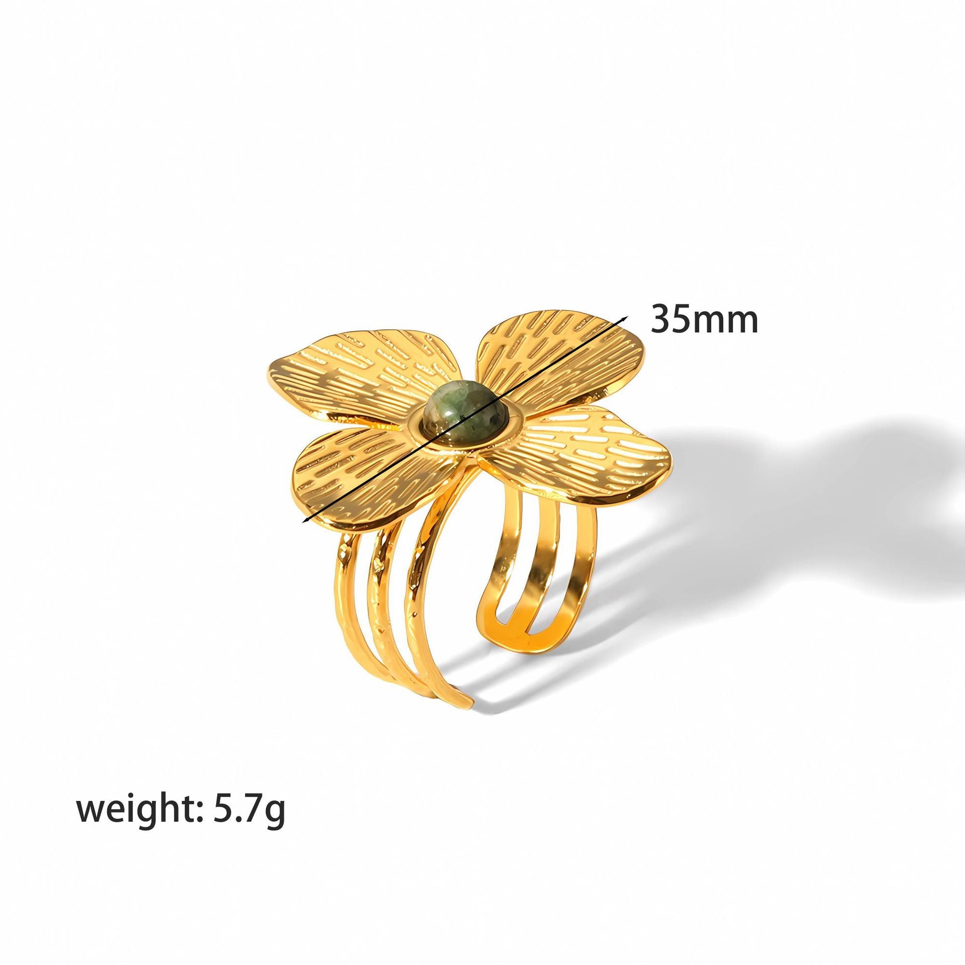 Wholesale Exaggerated Butterfly Sunflower Earrings 18K Gold Stainless Steel Earrings Statemente Earrings ACC-ES-LiQuan002