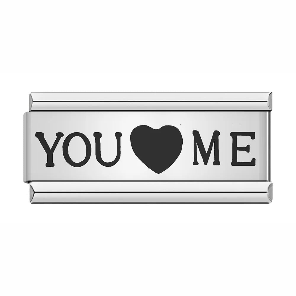 Wholesale Stainless Steel Laser Engraved Pattern Italian Module Bracelet DIY Fashion Jewelry Accessory