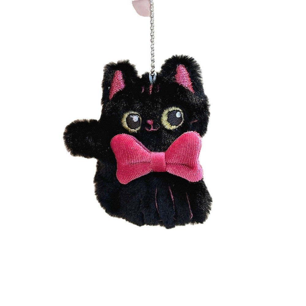Wholesale  Cute Big-Eyed Cat Plush Doll Pendant Keychains
