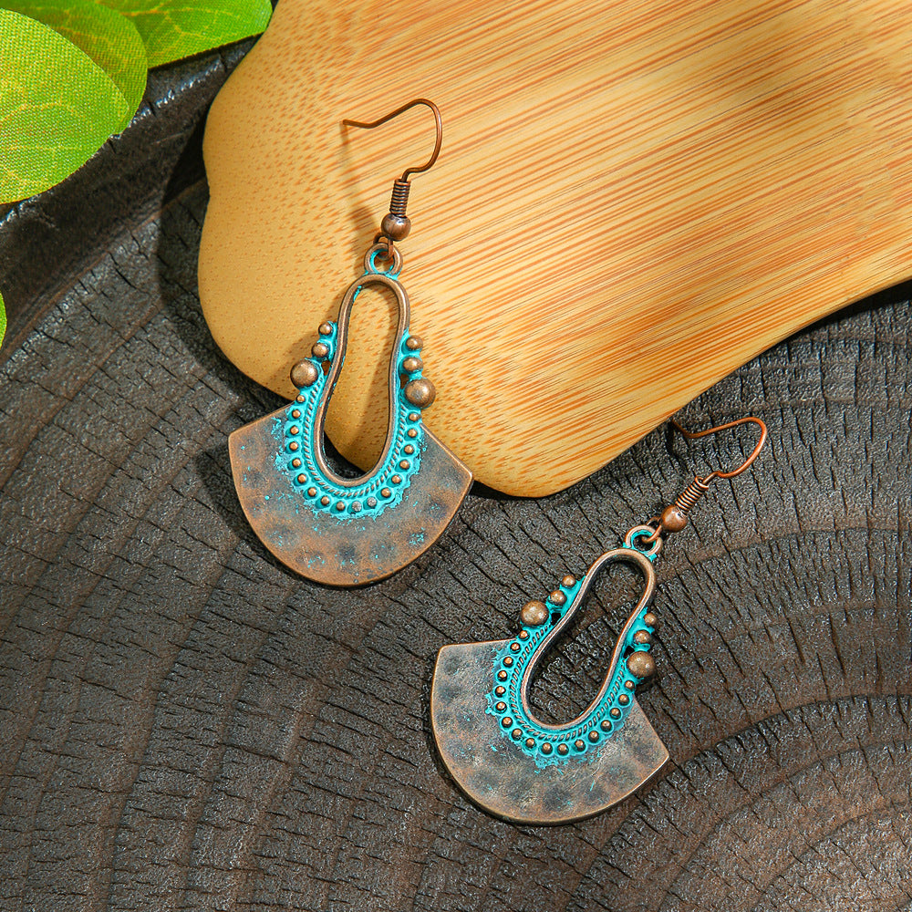 Wholesale Ethnic Geometric Retro Earrings Fashion Jewelry Accessory Boutique Gift