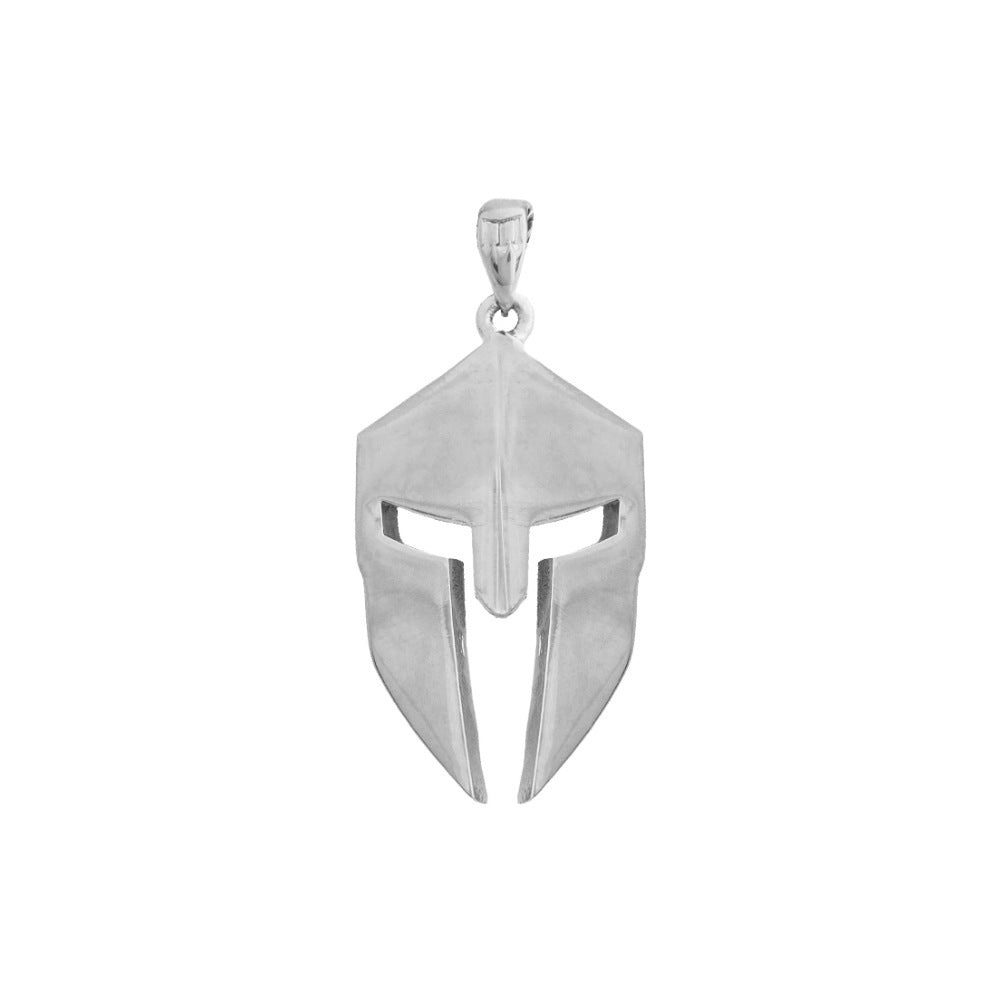 Wholesale Stainless Steel Mens Warrior Mask Face Cover Necklace ACC-NE-XuanChi009