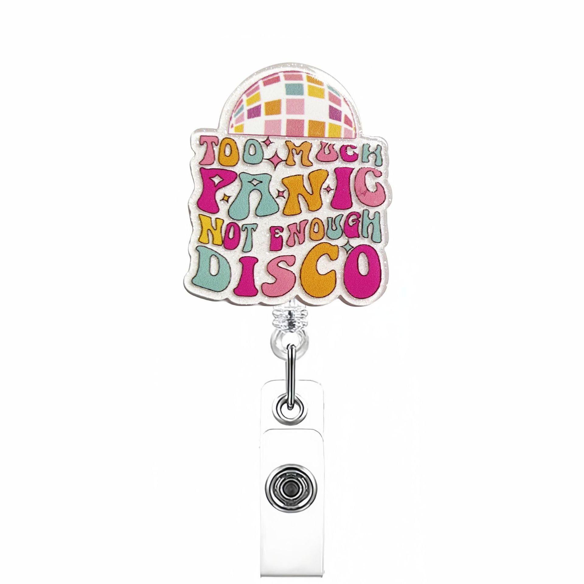 Wholesale Acrylic Workplace Employee Badge Reels Keychains