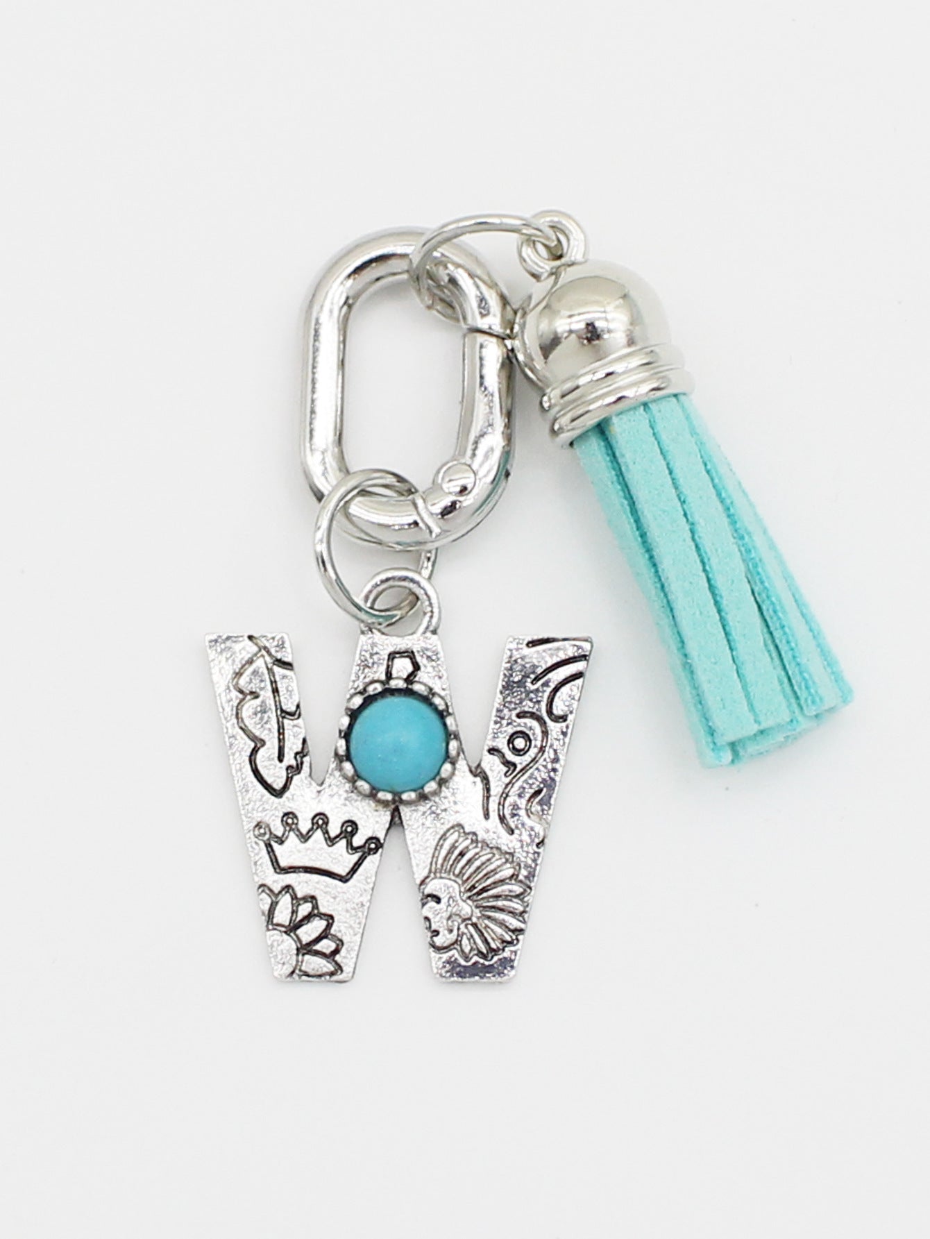 Wholesale New Ethnic Style Turquoise 26-Letter Tassel Shoe Bag Pendant Jewelry