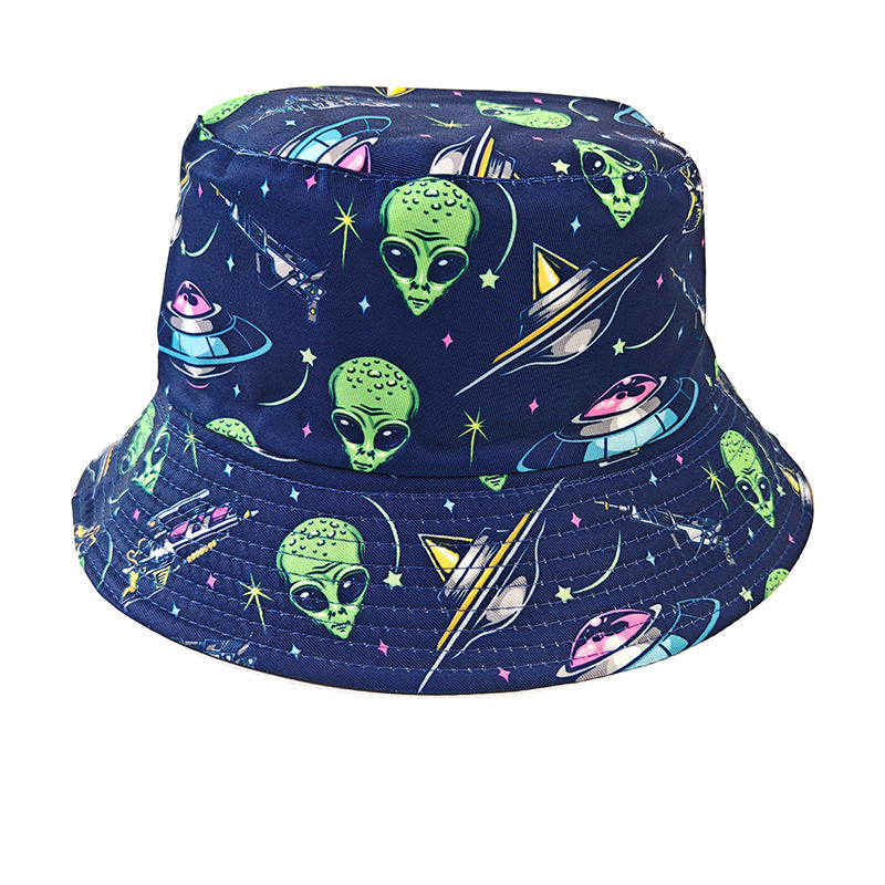 Wholesale Happy Birthday Printed Bucket Hat for Outdoor Sun Protection Fashion Accessory