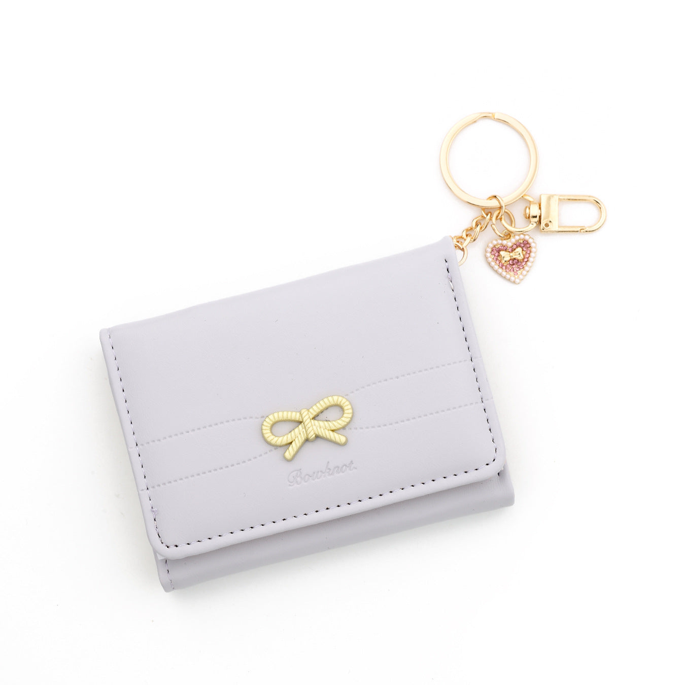 Wholesale Bow Simple  Heart Ladies Wristlet Keychain