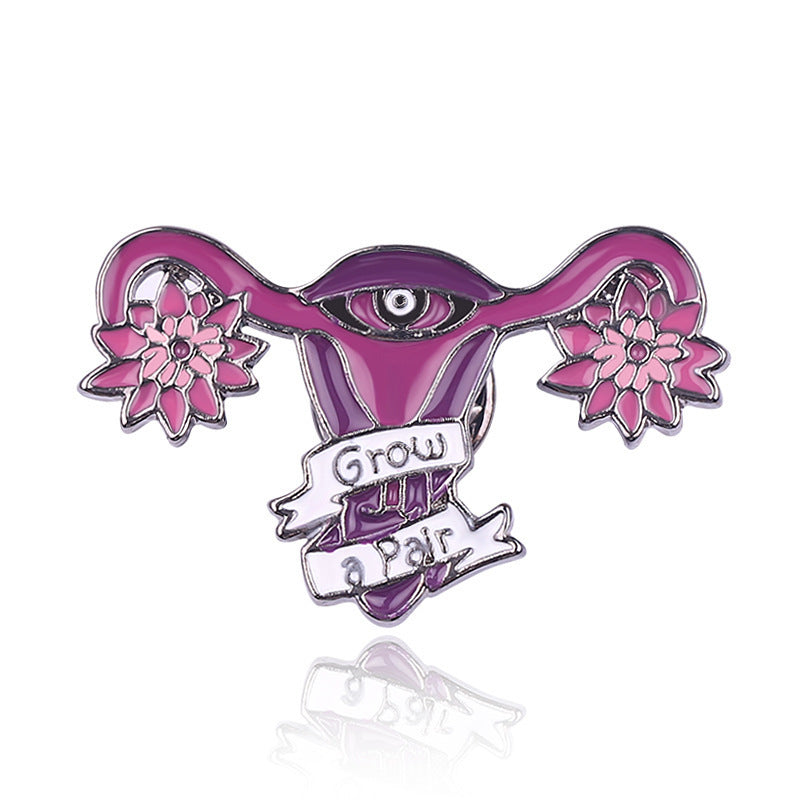 Wholesale Alloy Human organ brooch