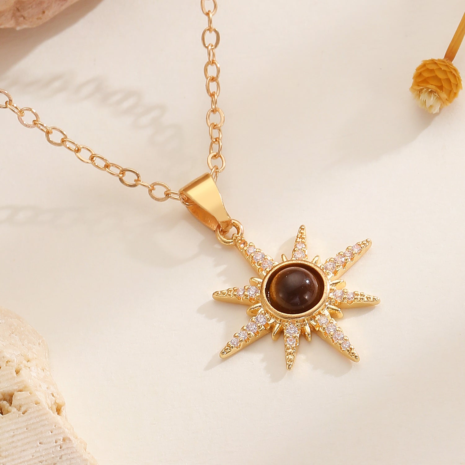 Wholesale Alloy Tiger Eye Necklace