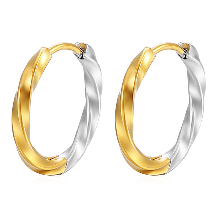 Wholesale  Stainless Steel Earrings  Plated 18K Gold Ear Buckle