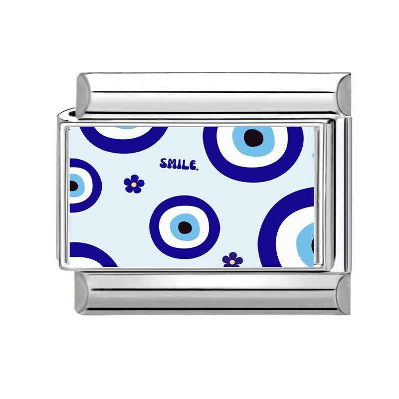 Wholesale 9mm Italian Charm Starter Bracelets DIY square Single Section Creative Stainless Steel Composable Bracelet