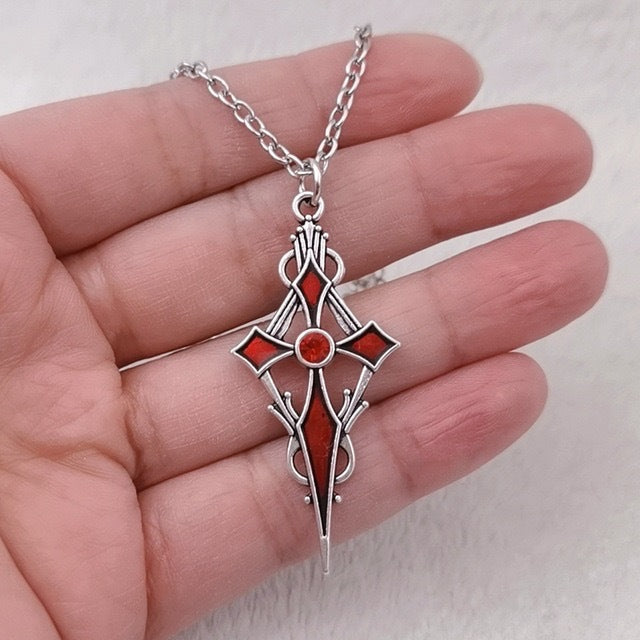 Wholesale Dark Gothic Cross Necklace Earrings ACC-ES-XiangX003