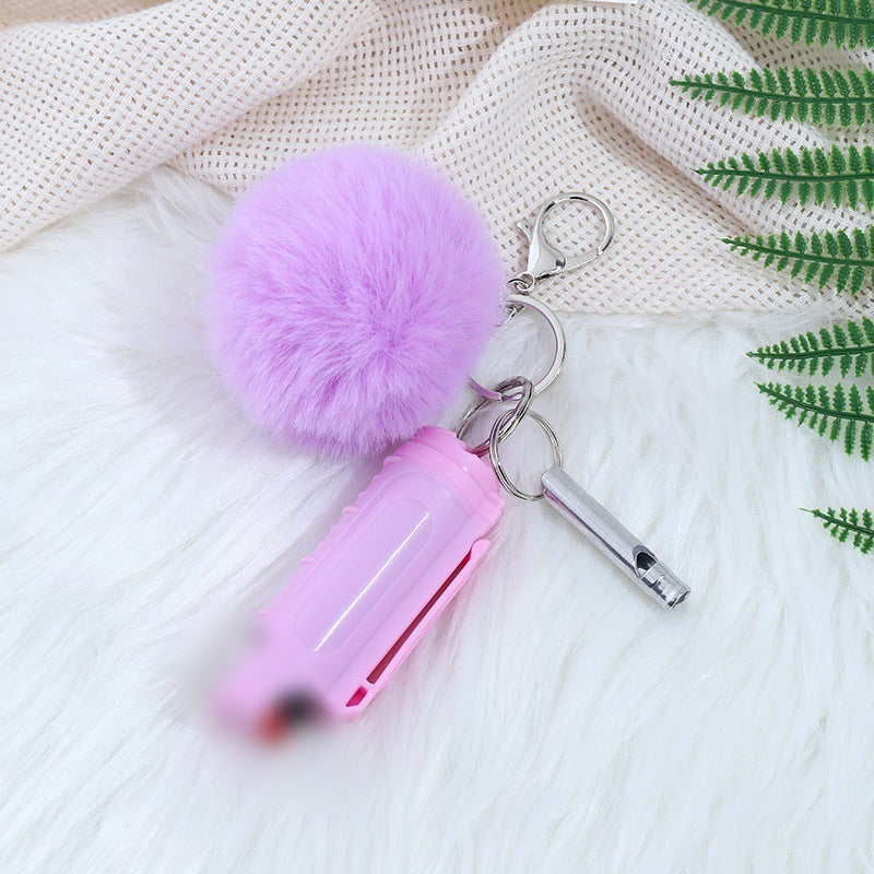 Wholesale Fur Ball Whistle Keychain Set Pom Pom ACC-KC-ZhiYa016