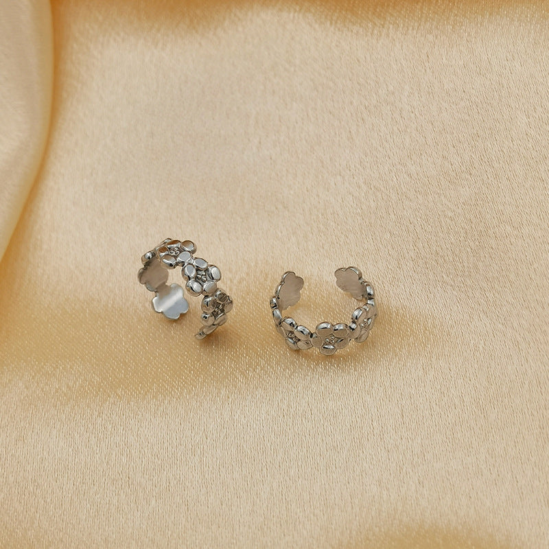 Wholesale Vintage 18K Gold Plated Open Adjustable Stainless Steel Rings