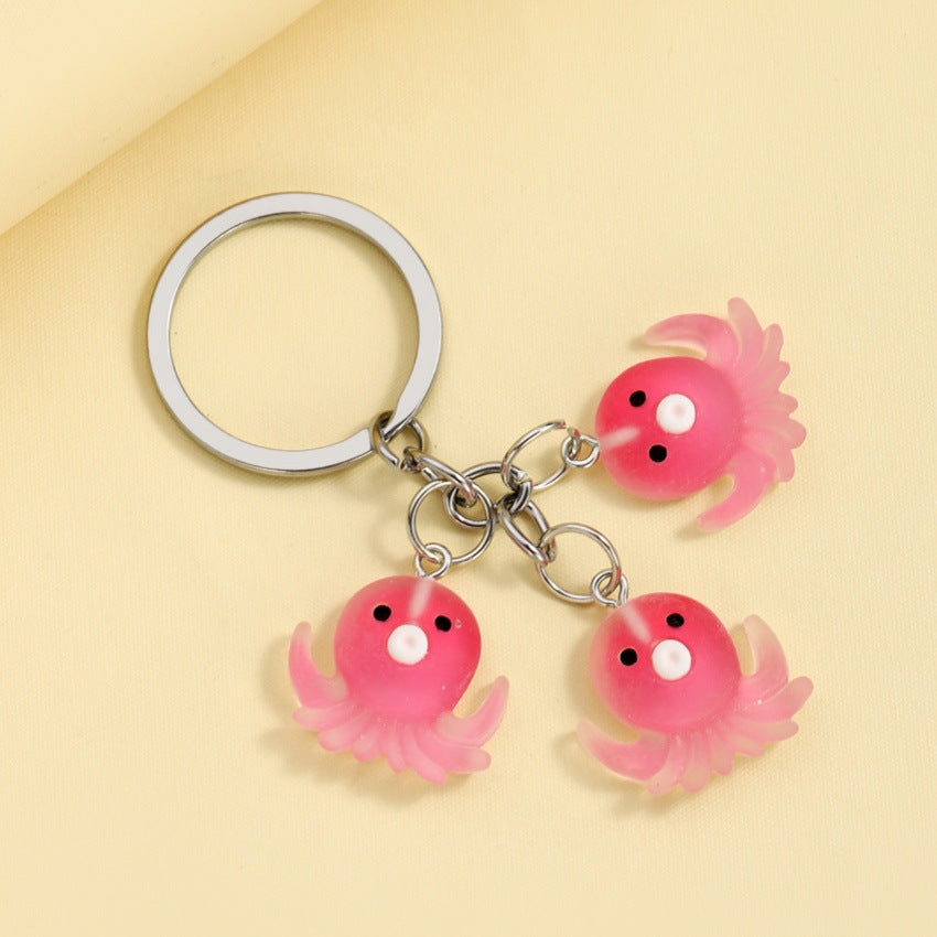 Wholesale Marine Life Octopus Crab Seahorse Keychain ACC-KC-RongRui033