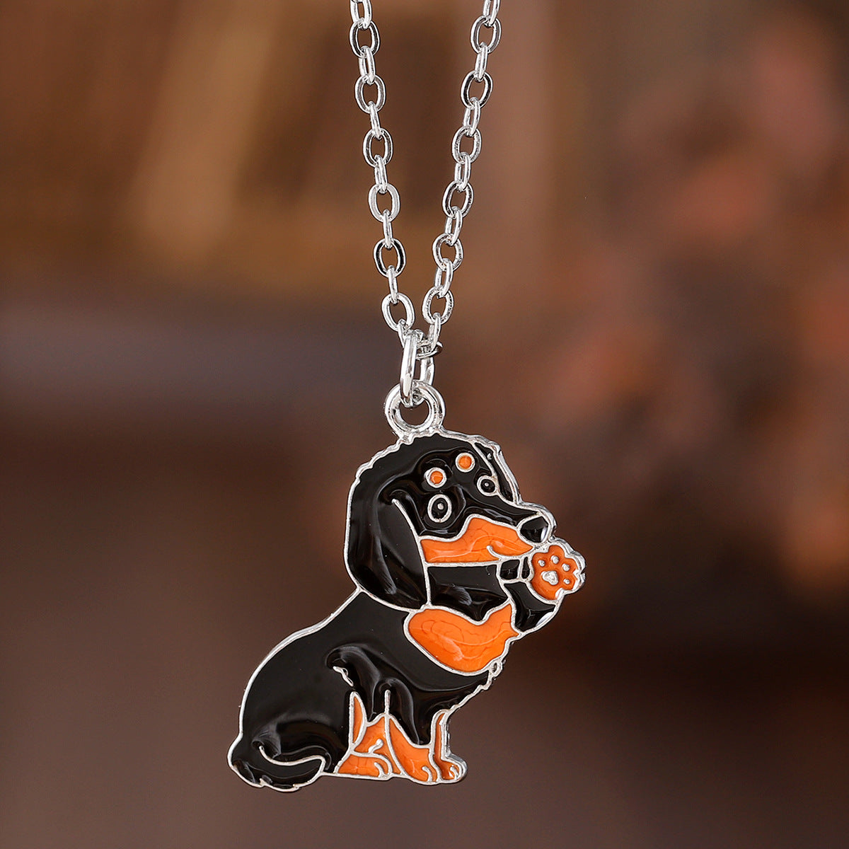 Wholesale Cute Animal Cartoon Oil Drop Necklace ACC-NE-zhiyu008