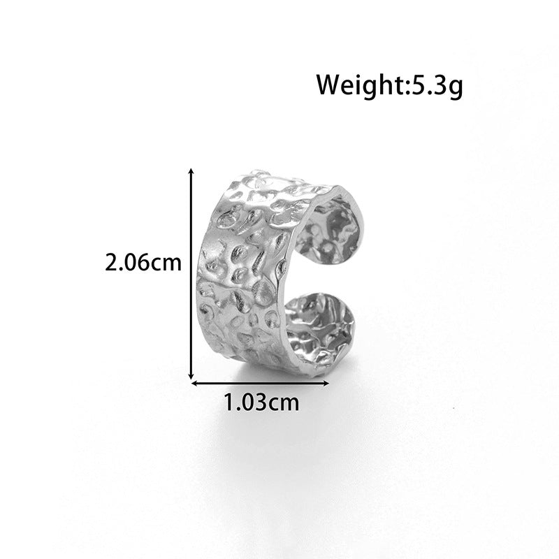 Wholesale  Snake Love Vintage Titanium Steel Opening Adjustable Ring