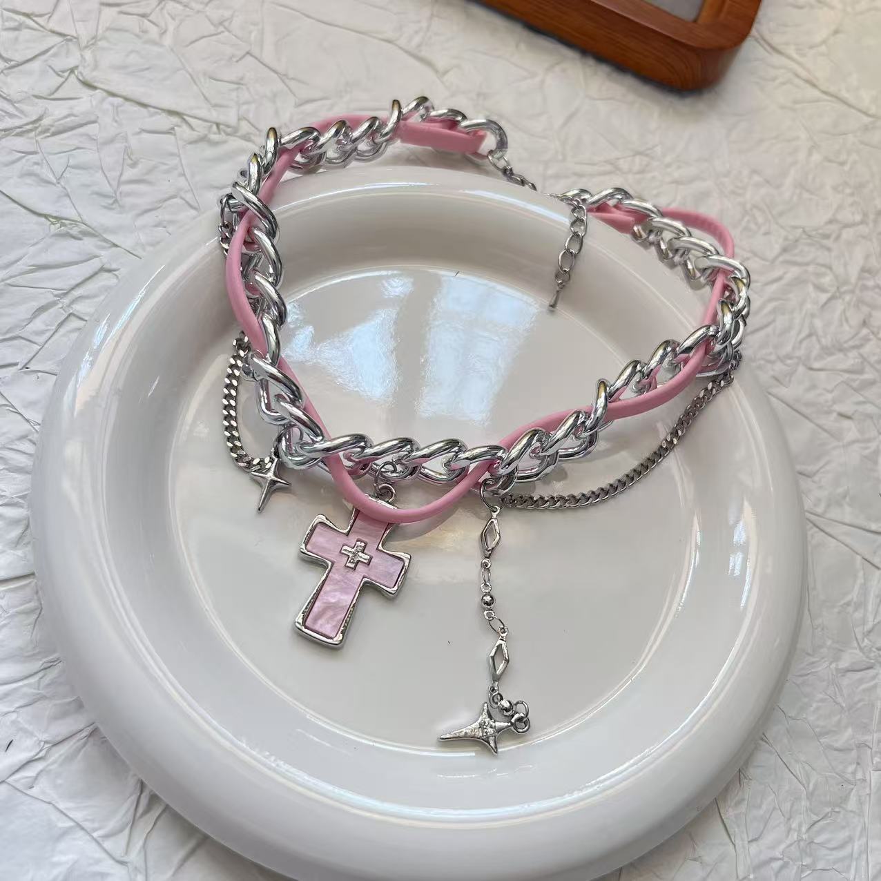 Wholesale  Butterfly Diamond Neck Chain Necklaces