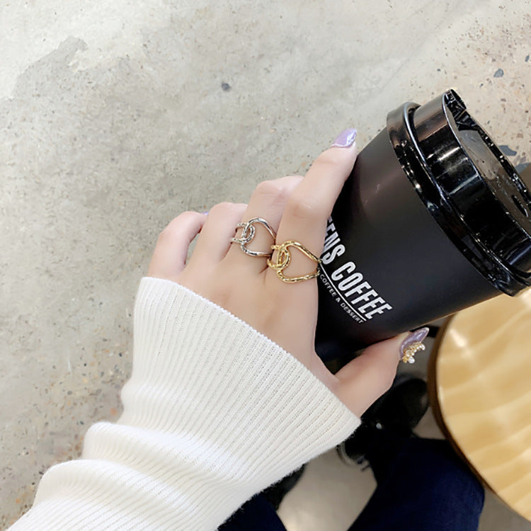 Wholesale  Gold-plated Ring Personalized Cross Finger Ring