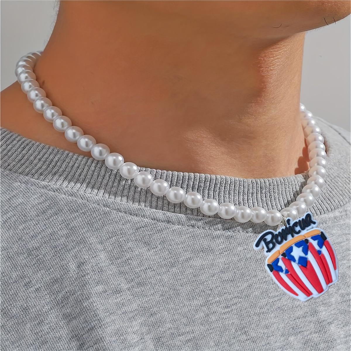 Wholesale American Independence Day Series Pearl Necklace