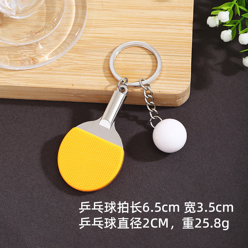 Wholesale Mini minimalist design sense  table tennis keychains