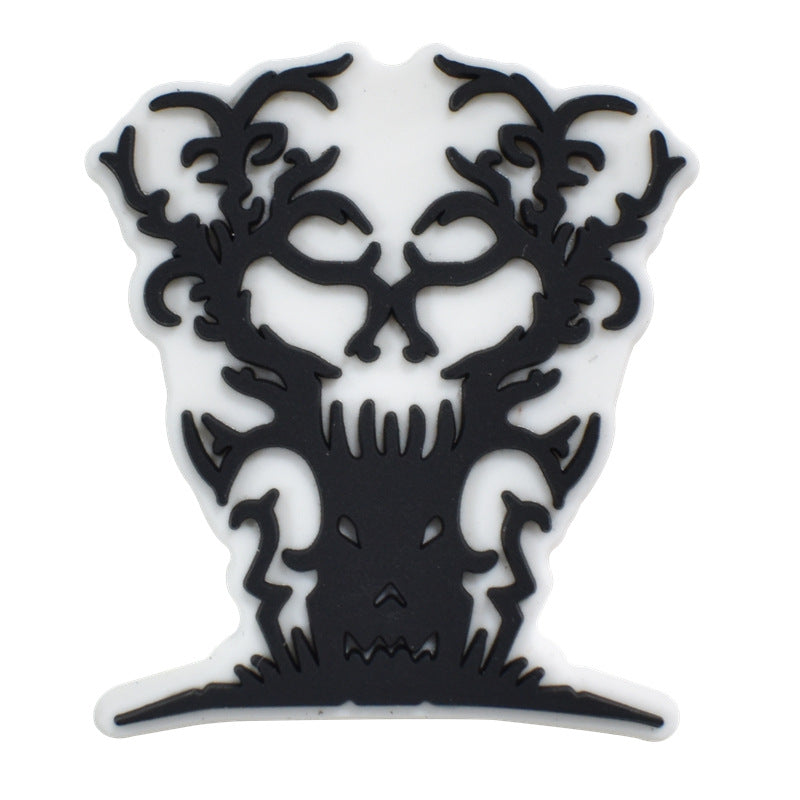 Wholesale Random 100pcs Halloween PVC Soft Rubber Shoe Buckle Decoration ACC-SC-RYY068