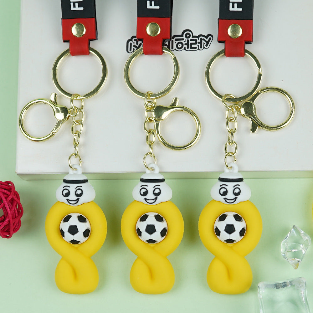 Wholesale World Cup character keychain
