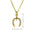 Wholesale  Zircon Copper Micro-inlaid Colorful Zircon Horseshoe Necklace