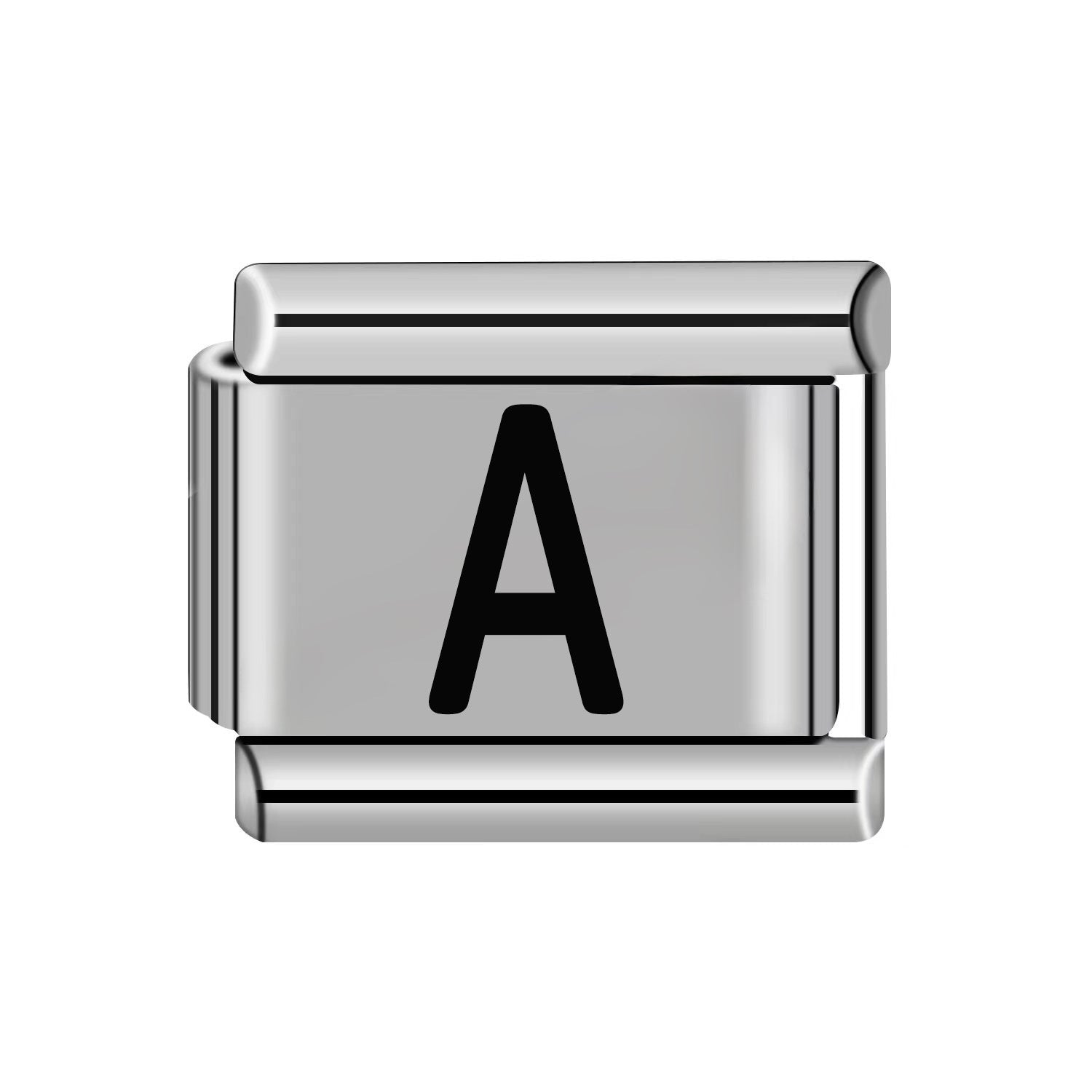 Wholesale 10pcs Italian Charm Bracelet 9mm DIY Splicing Removable Stainless Steel Letter Composable Bracelet ACC-BT-XY051