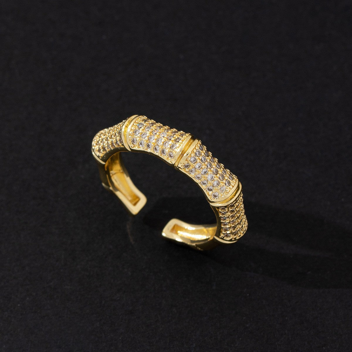 Wholesale Cold Style Vintage Cross Hollow Zircon Open Ring Chic Fashion Accessory For Everyday Wear