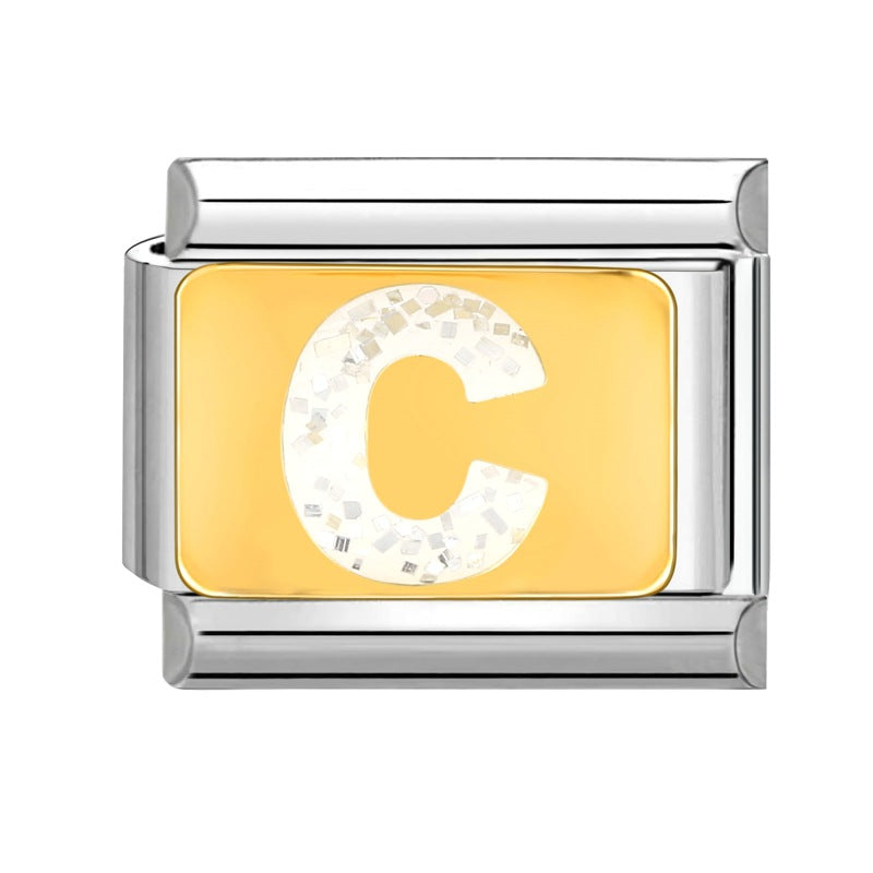 Wholesale 9mm Italian Charm Starter Bracelets DIY Letter Stainless Steel Composable Bracelet