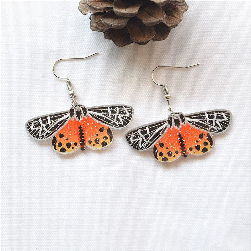 Wholesale Butterfly Series Earrings Creative Printed Earrings Acrylic Earrings