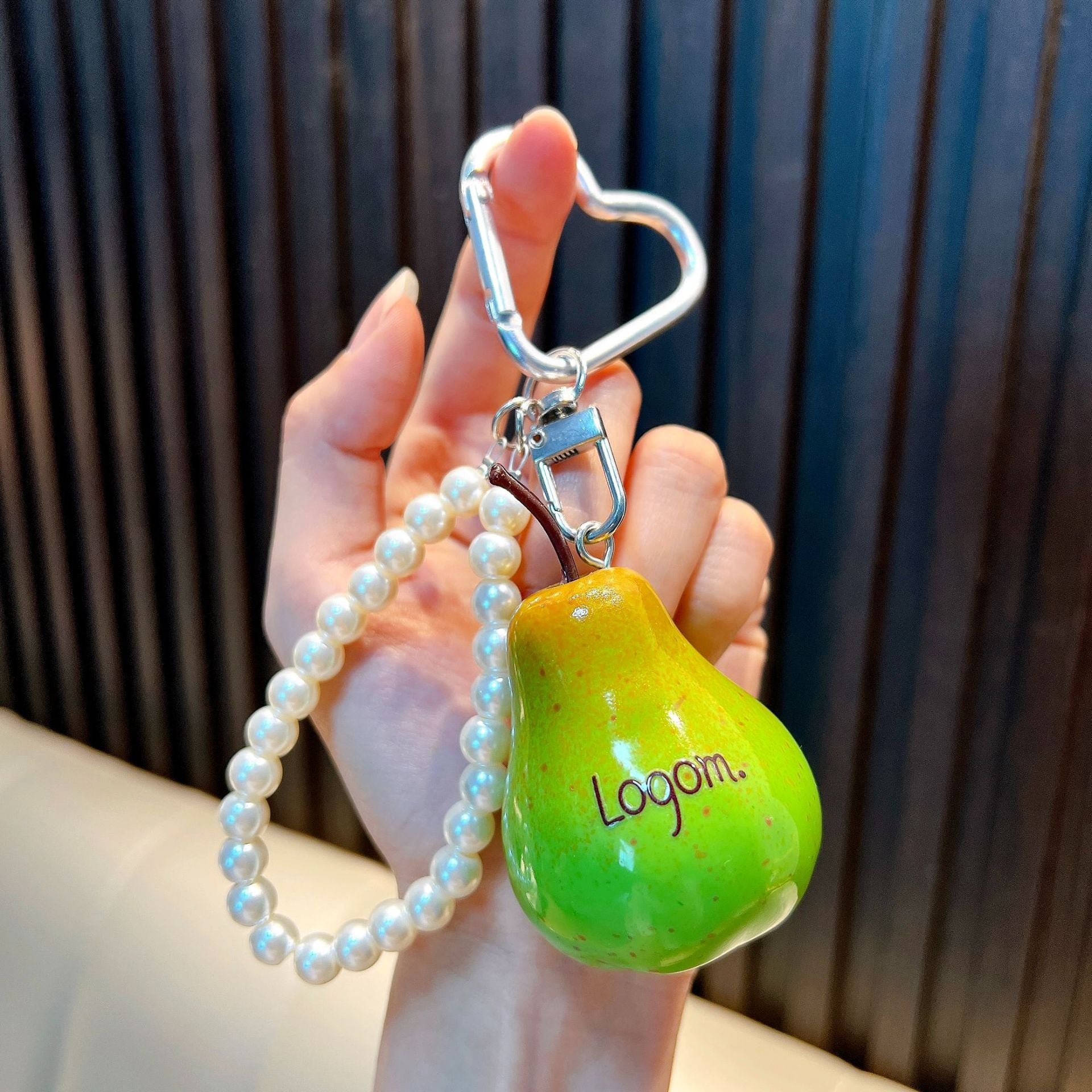 Wholesale Trendy Resin Bead Keychain Keyring Charm for Car Key Bag Decor
