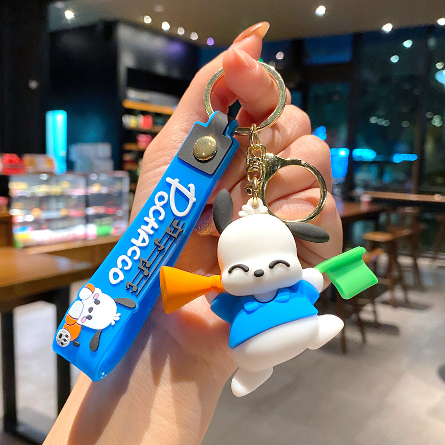 Wholesale Cartoon Puppy PVC Soft Glue Cute Keychain ACC-KC-XinShu017