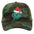 Wholesale Christmas green hair monster embroidered label grid baseball cap