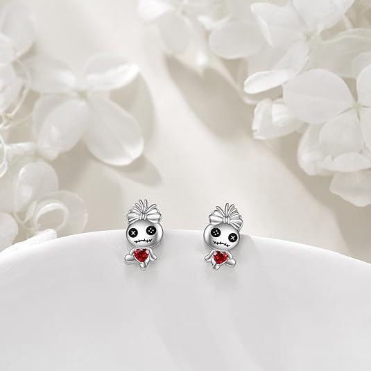 Wholesale Halloween Easter Ghost Face Ghost Cute Little Ghost Earrings