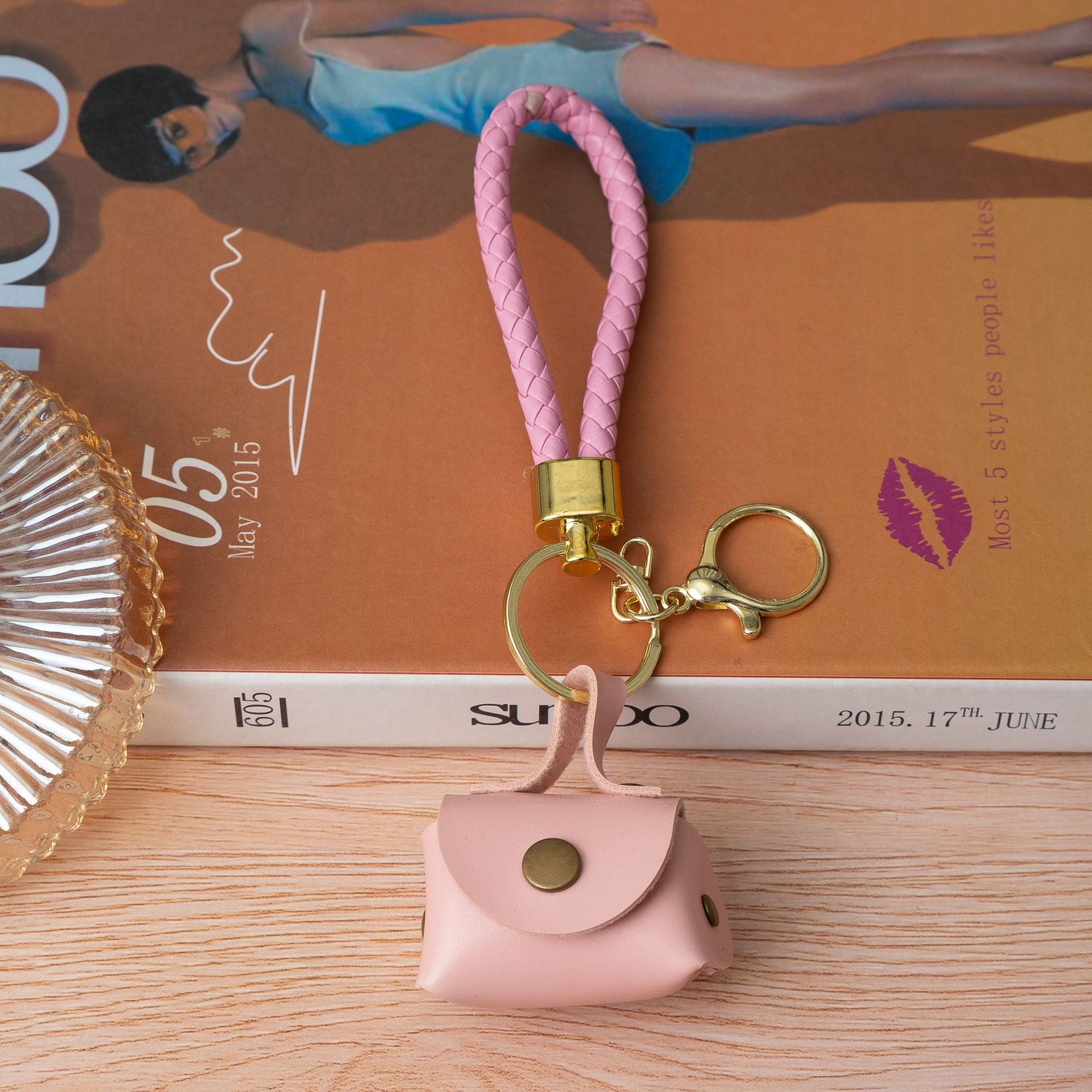 Wholesale Leopard print PU keychain