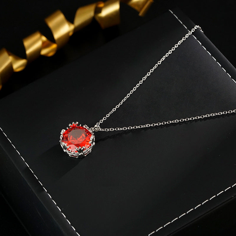 Wholesale s925 classic fashion light luxury  red earrings