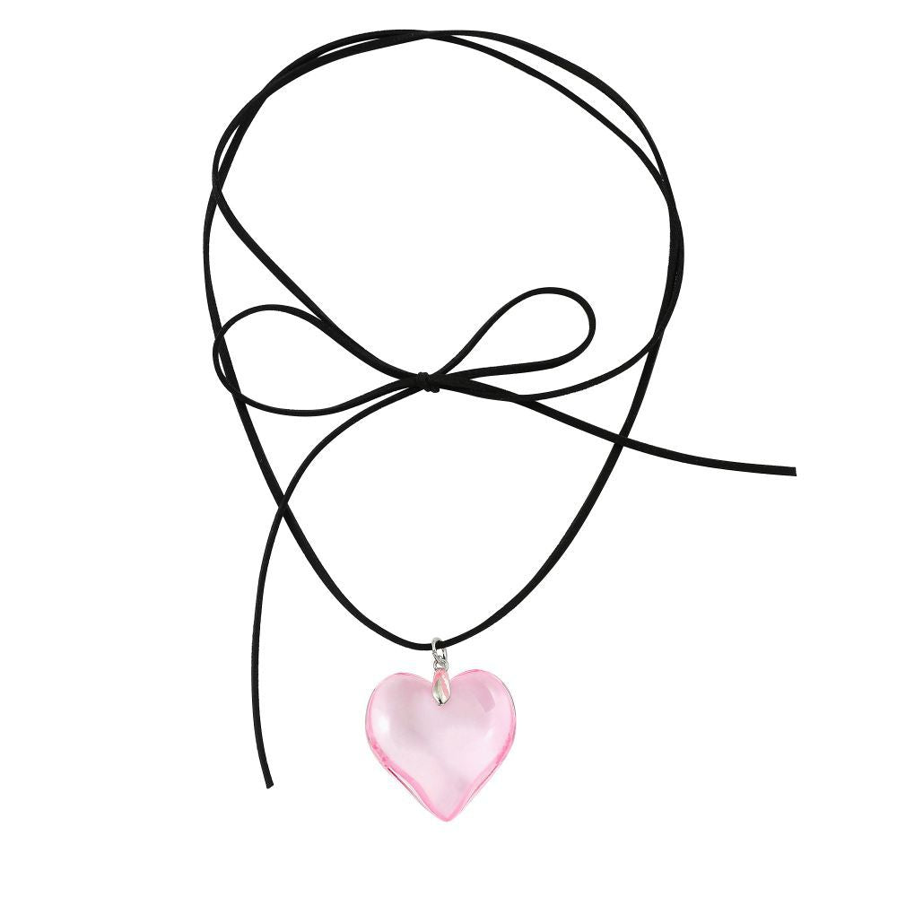 Wholesale double layer simple bow love necklace