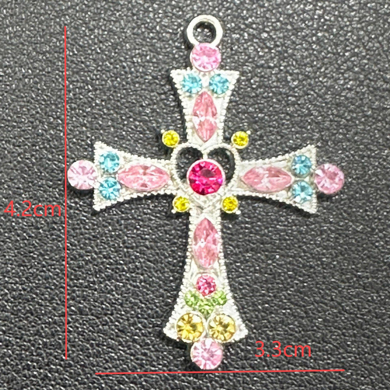 Wholesale Sweet Cool Korean Style Cross Pendant Necklace Women S Vintage Zinc Alloy Collarbone Chain Chic Layering Jewelry Accessory