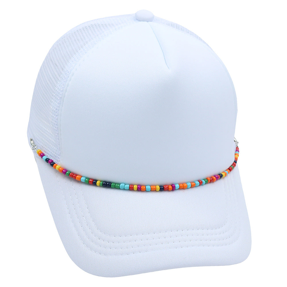 Wholesale Colorful Chain Trucker Cap Mesh Cap Baseball Cap ACC-HT-HaiPu019