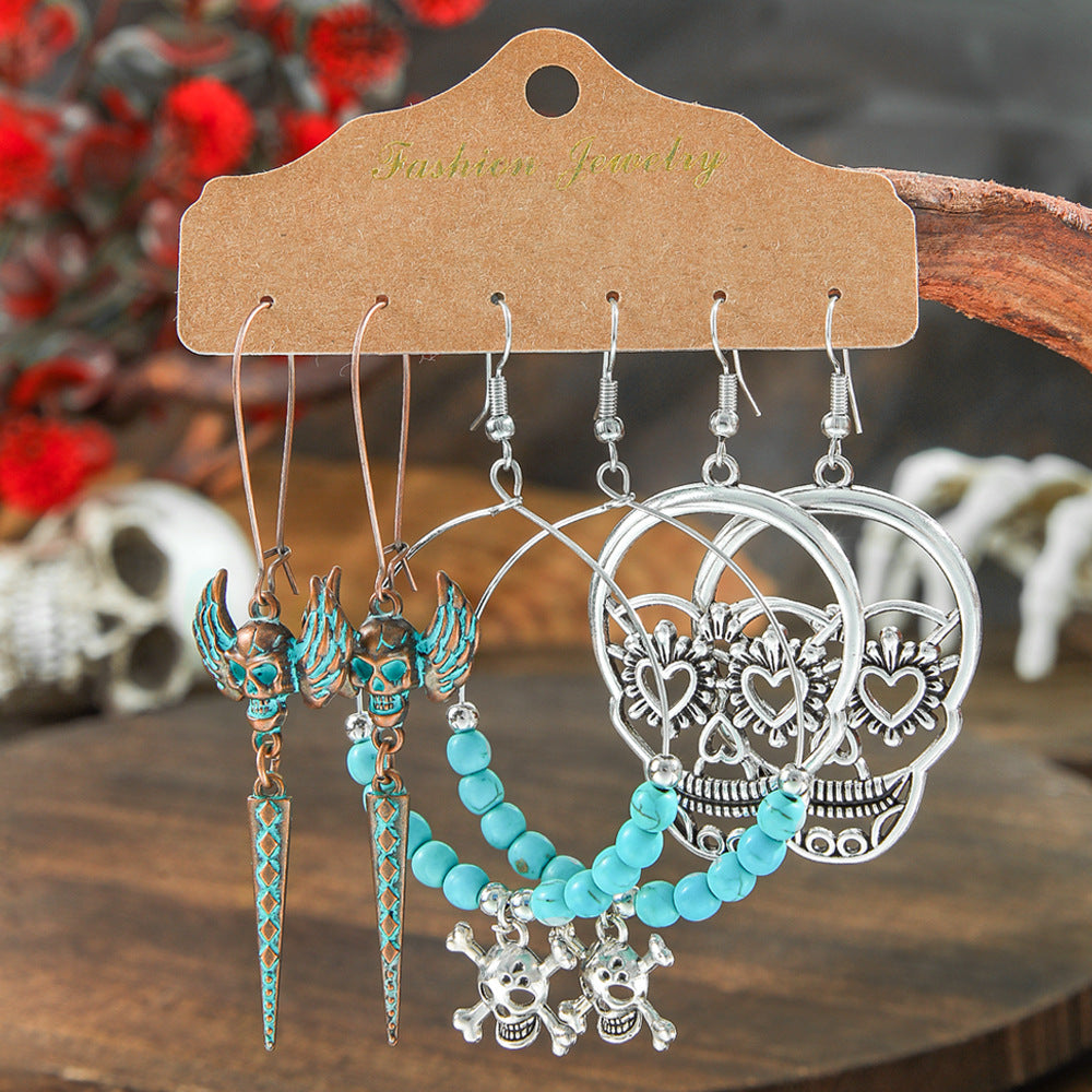 Wholesale Halloween  Suit Combination Couple Earrings Jewelry