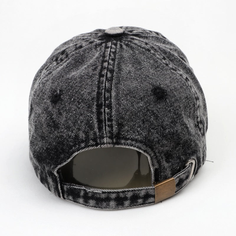 Wholesale Cowboy Hat Solid Color Light Plate Washed Denim Peaked Hat Baseball Cap ACC-HT-LueLan002