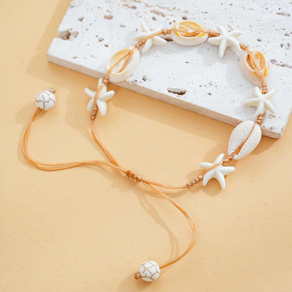 Wholesale Woven Starfish Shell Bracelet