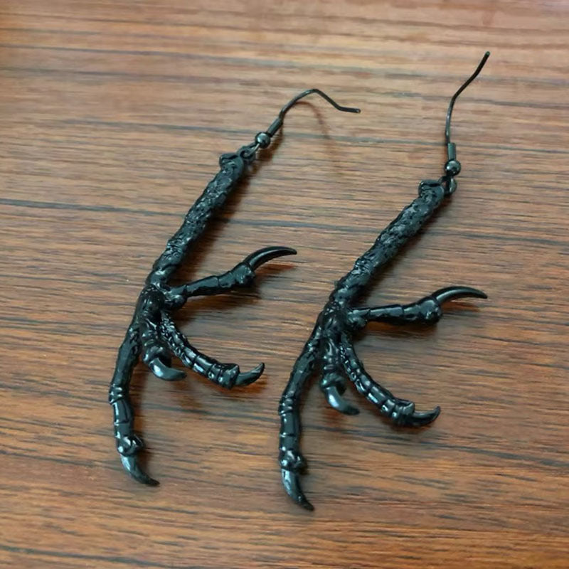 Wholesale  Gothic Black Magic Dragon Claw Earrings