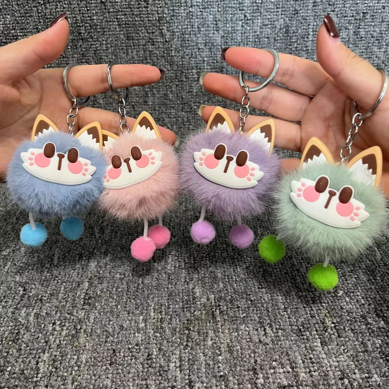 Wholesale Lucky Cat Plush Keychains ACC-KC-ChenChen003