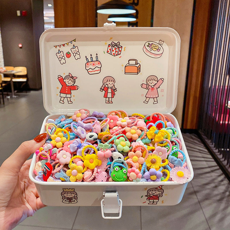 Wholesale 12pcs Children's Cartoon Hair Tie Set Kids Hair Scrunchies ACC-HS-Xinan002