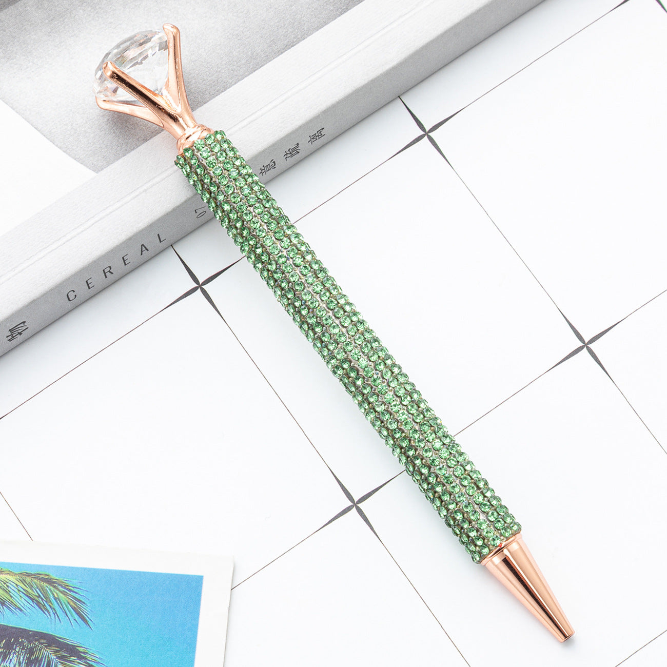 Wholesale Large diamond ballpoint pen  crystal diamond pen