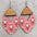 Wholesale Christmas Elk Gnome Dwarf Splicing Wooden Earrings